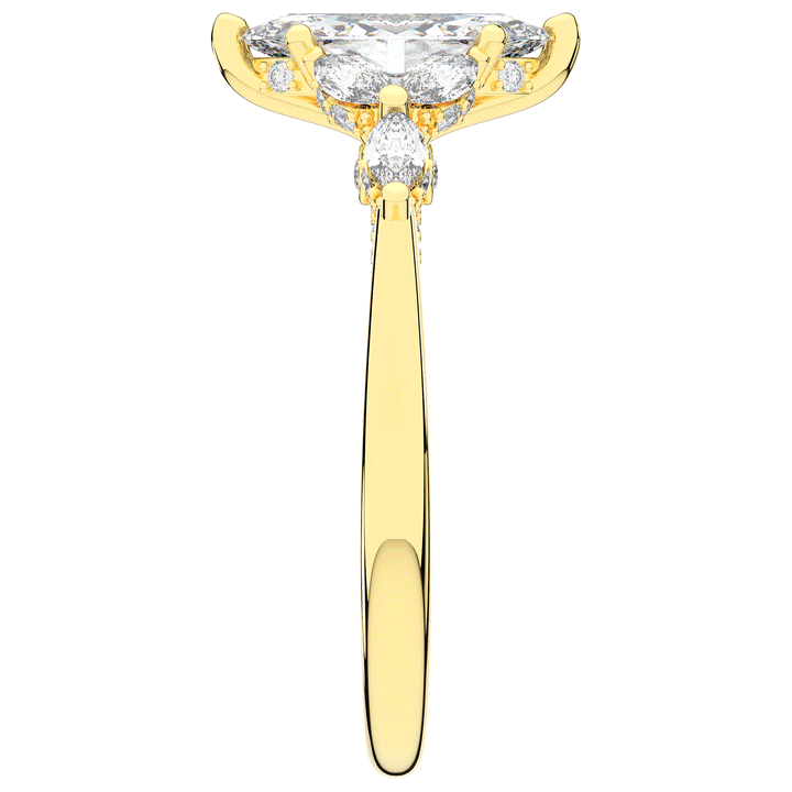 1.50CT.TW MARQUISE LAB DIAMOND ENGAGEMENT RING - Nazarelle