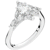 1.50CT.TW MARQUISE LAB DIAMOND ENGAGEMENT RING - Nazarelle