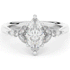 1.50CT.TW MARQUISE LAB DIAMOND ENGAGEMENT RING - Nazarelle
