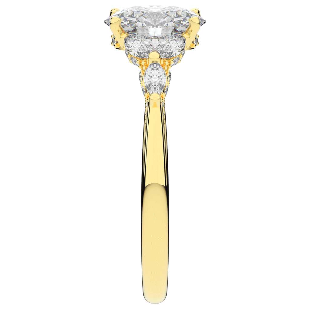 2.00CT.TW OVAL LAB DIAMOND ENGAGEMENT RING - Nazarelle