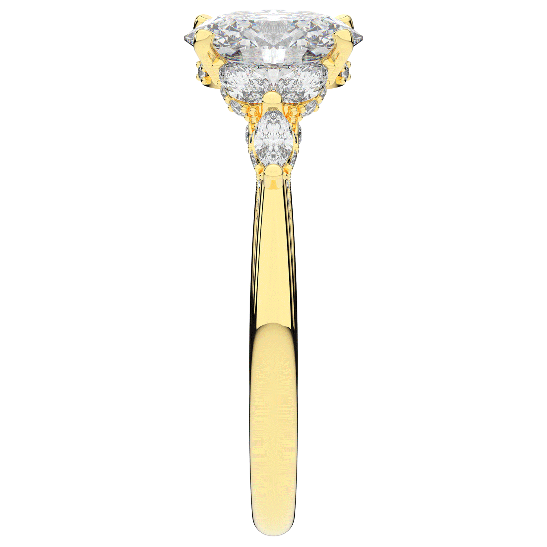 2.00CT.TW OVAL LAB DIAMOND ENGAGEMENT RING - Nazarelle