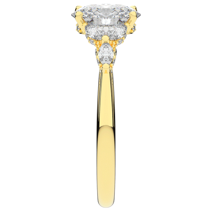 2.00CT.TW OVAL LAB DIAMOND ENGAGEMENT RING - Nazarelle