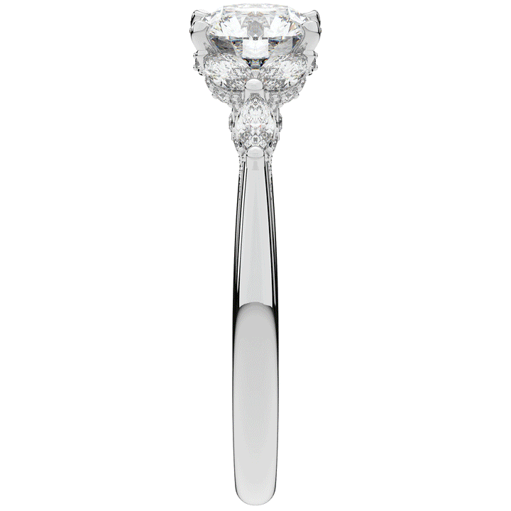 1.75CT.TW ROUND LAB DIAMOND ENGAGEMENT RING - Nazarelle