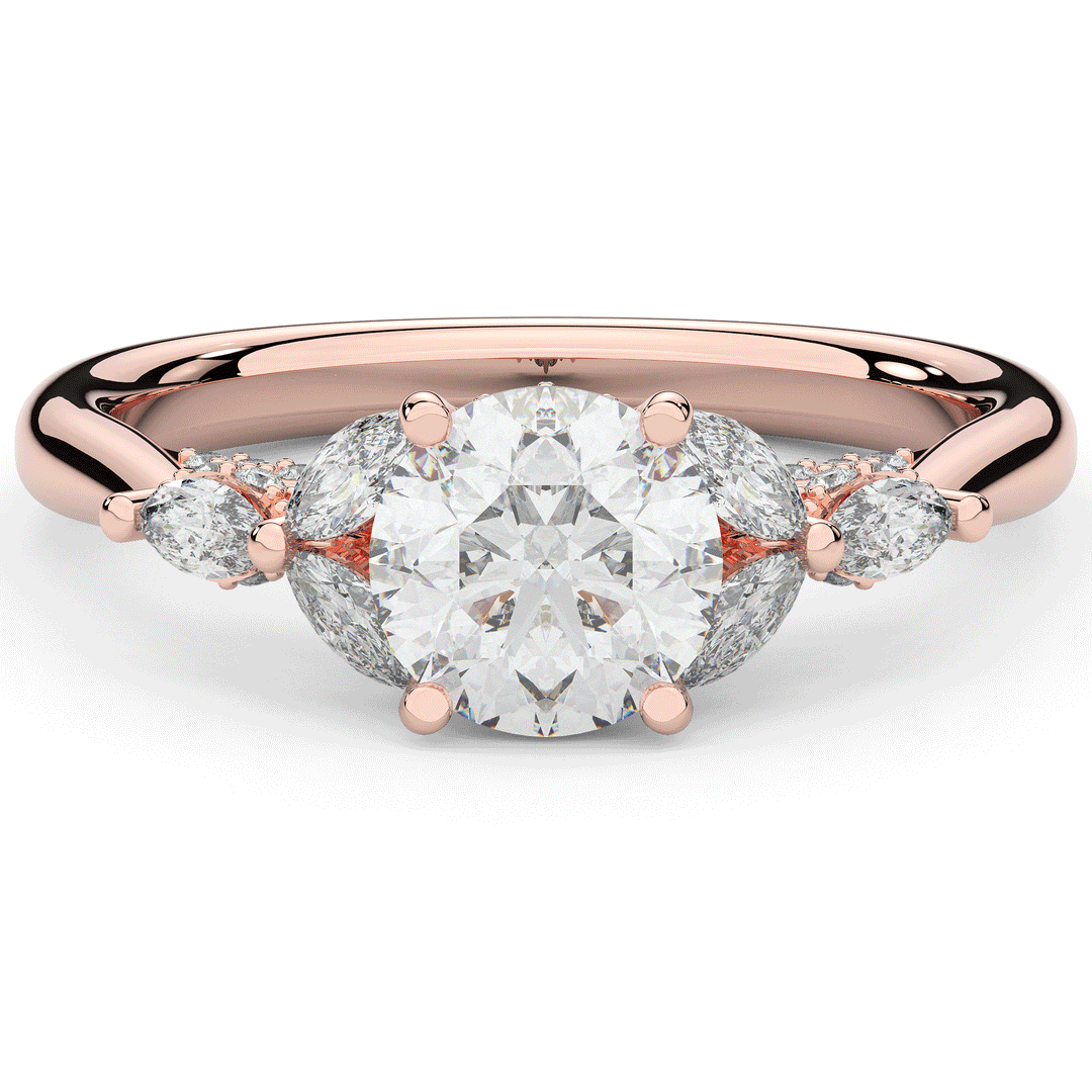 1.75CT.TW ROUND LAB DIAMOND ENGAGEMENT RING - Nazarelle