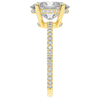 3.15CT.TW OVAL LAB DIAMOND SOLITAIRE ENGAGEMENT RING - Nazarelle