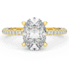 3.15CT.TW OVAL LAB DIAMOND SOLITAIRE ENGAGEMENT RING - Nazarelle