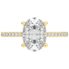 3.15CT.TW OVAL LAB DIAMOND SOLITAIRE ENGAGEMENT RING - Nazarelle