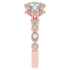 3.60CT.TW ROUND LAB DIAMOND SOLITAIRE ENGAGEMENT RING - Nazarelle