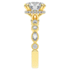 3.60CT.TW ROUND LAB DIAMOND SOLITAIRE ENGAGEMENT RING - Nazarelle