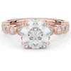 3.60CT.TW ROUND LAB DIAMOND SOLITAIRE ENGAGEMENT RING - Nazarelle