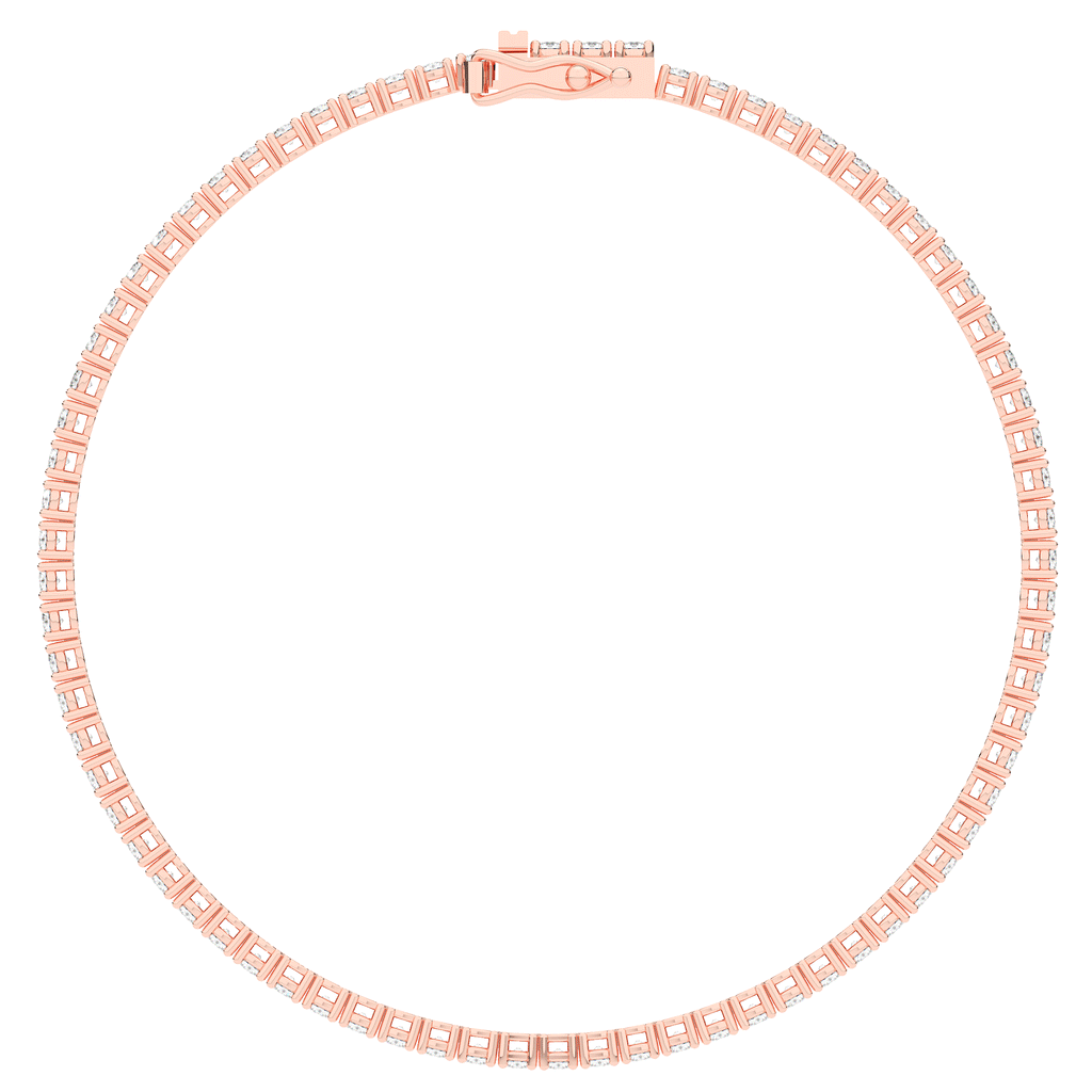 3.00CT.TW ROUND LAB DIAMOND TENNIS BRACELET - Nazarelle