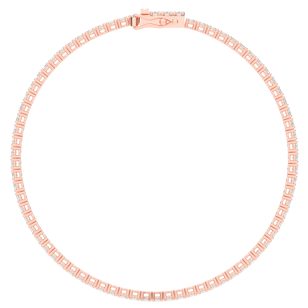 3.00CT.TW ROUND LAB DIAMOND TENNIS BRACELET - Nazarelle