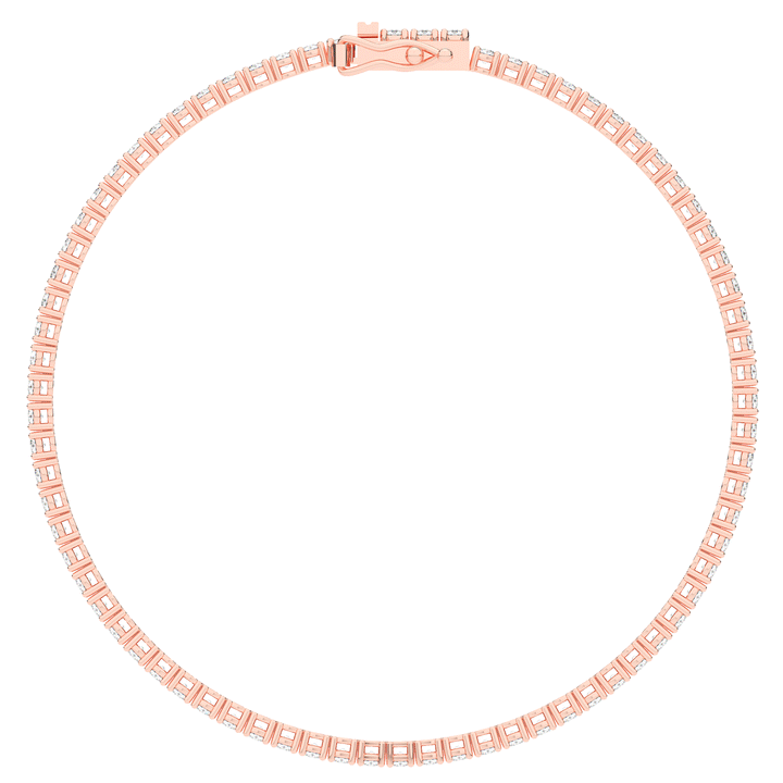 3.00CT.TW ROUND LAB DIAMOND TENNIS BRACELET - Nazarelle
