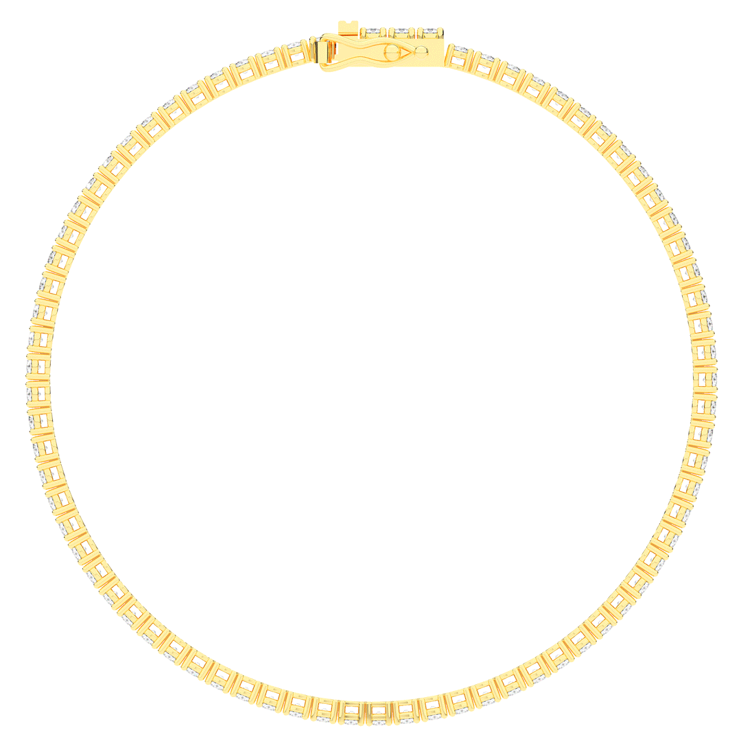 3.00CT.TW ROUND LAB DIAMOND TENNIS BRACELET - Nazarelle