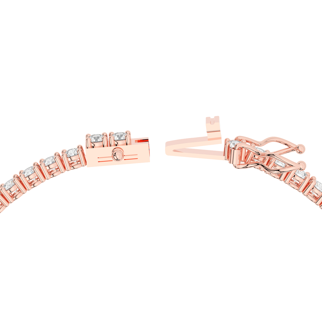 5.00CT.TW ROUND LAB DIAMOND TENNIS BRACELET - Nazarelle