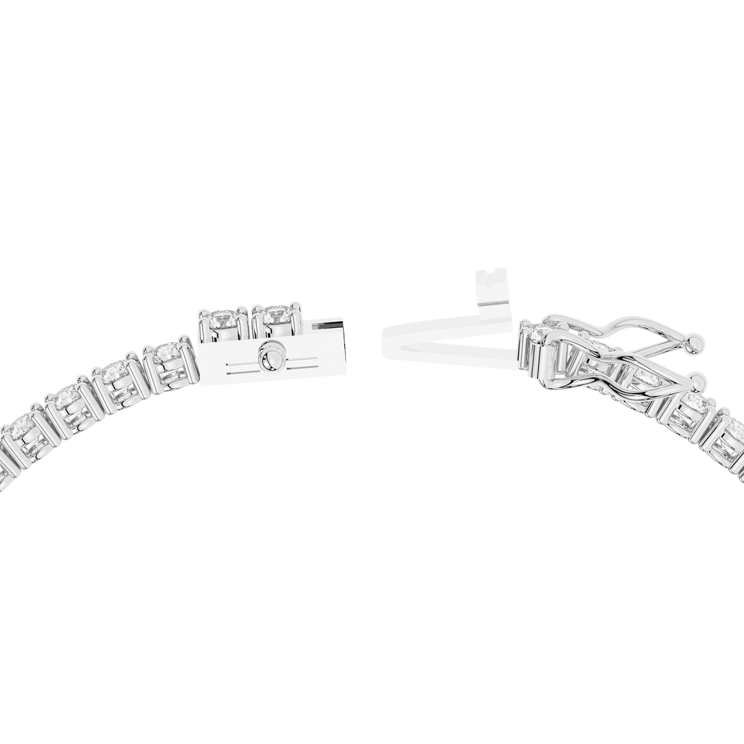 5.00CT.TW ROUND LAB DIAMOND TENNIS BRACELET - Nazarelle