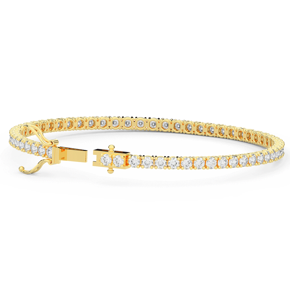 5.00CT.TW ROUND LAB DIAMOND TENNIS BRACELET - Nazarelle