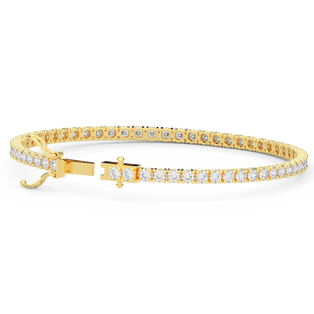 5.00CT.TW ROUND LAB DIAMOND TENNIS BRACELET - Nazarelle