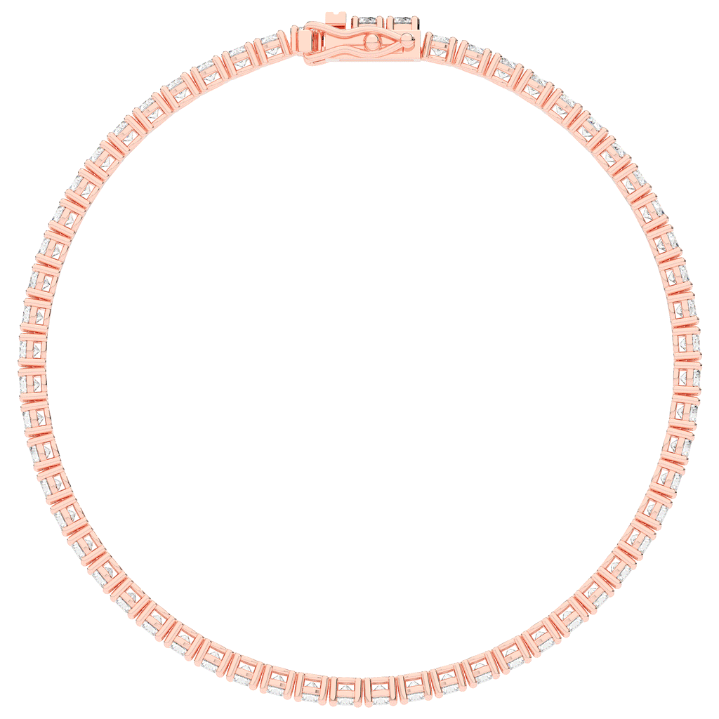 5.00CT.TW ROUND LAB DIAMOND TENNIS BRACELET - Nazarelle