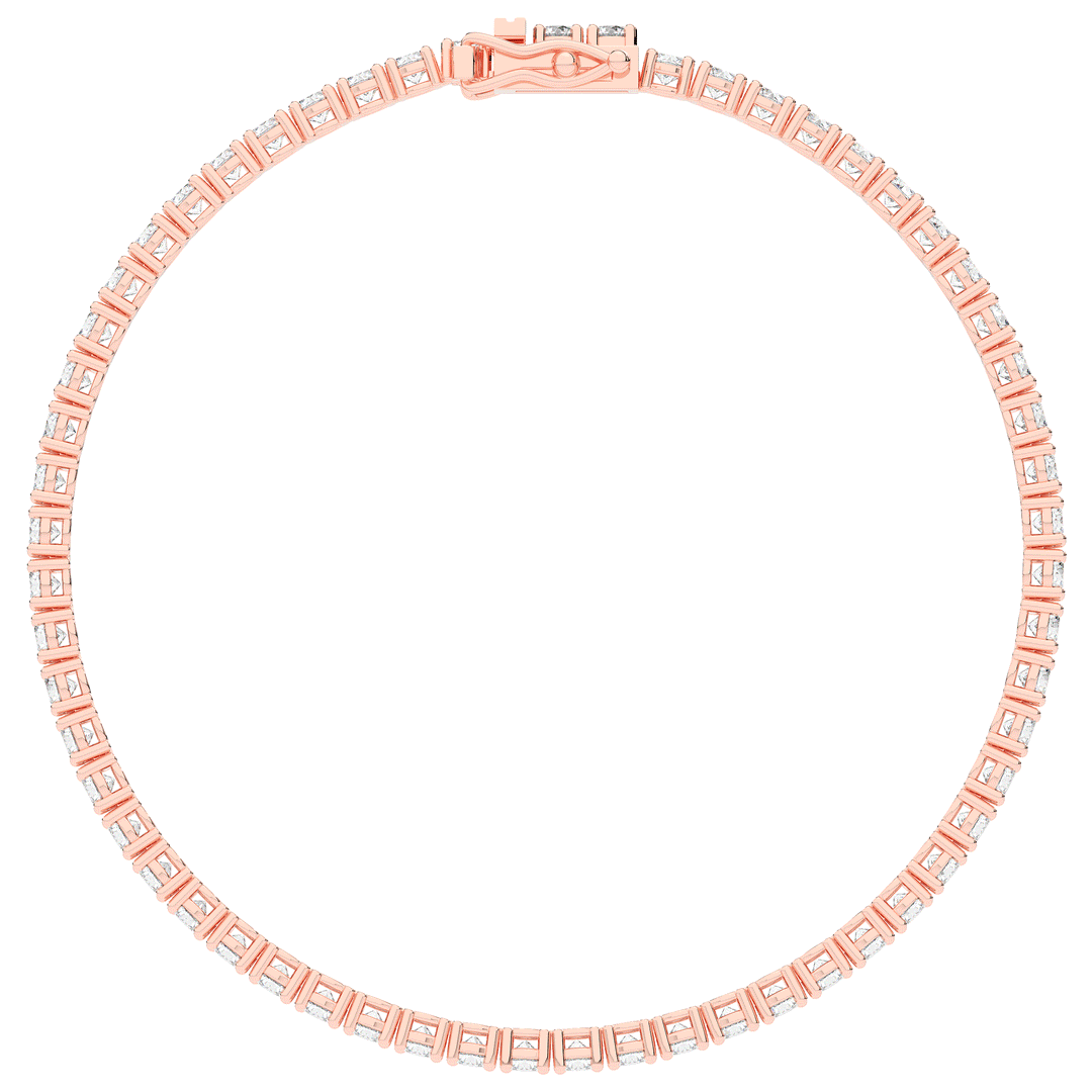 5.00CT.TW ROUND LAB DIAMOND TENNIS BRACELET - Nazarelle