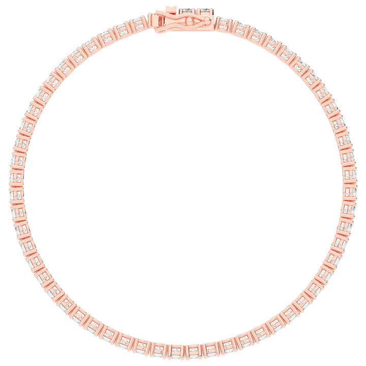 5.00CT.TW ROUND LAB DIAMOND TENNIS BRACELET - Nazarelle
