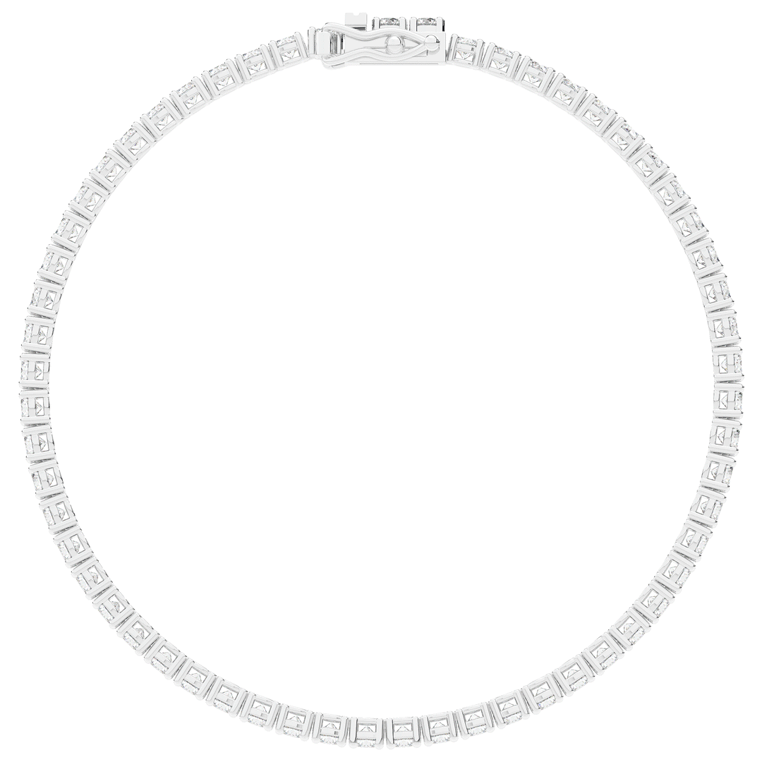 5.00CT.TW ROUND LAB DIAMOND TENNIS BRACELET - Nazarelle