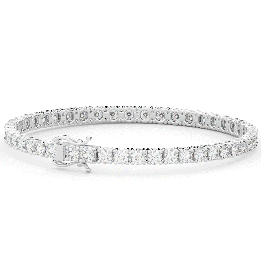 7.00CT.TW ROUND LAB DIAMOND TENNIS BRACELET - Nazarelle