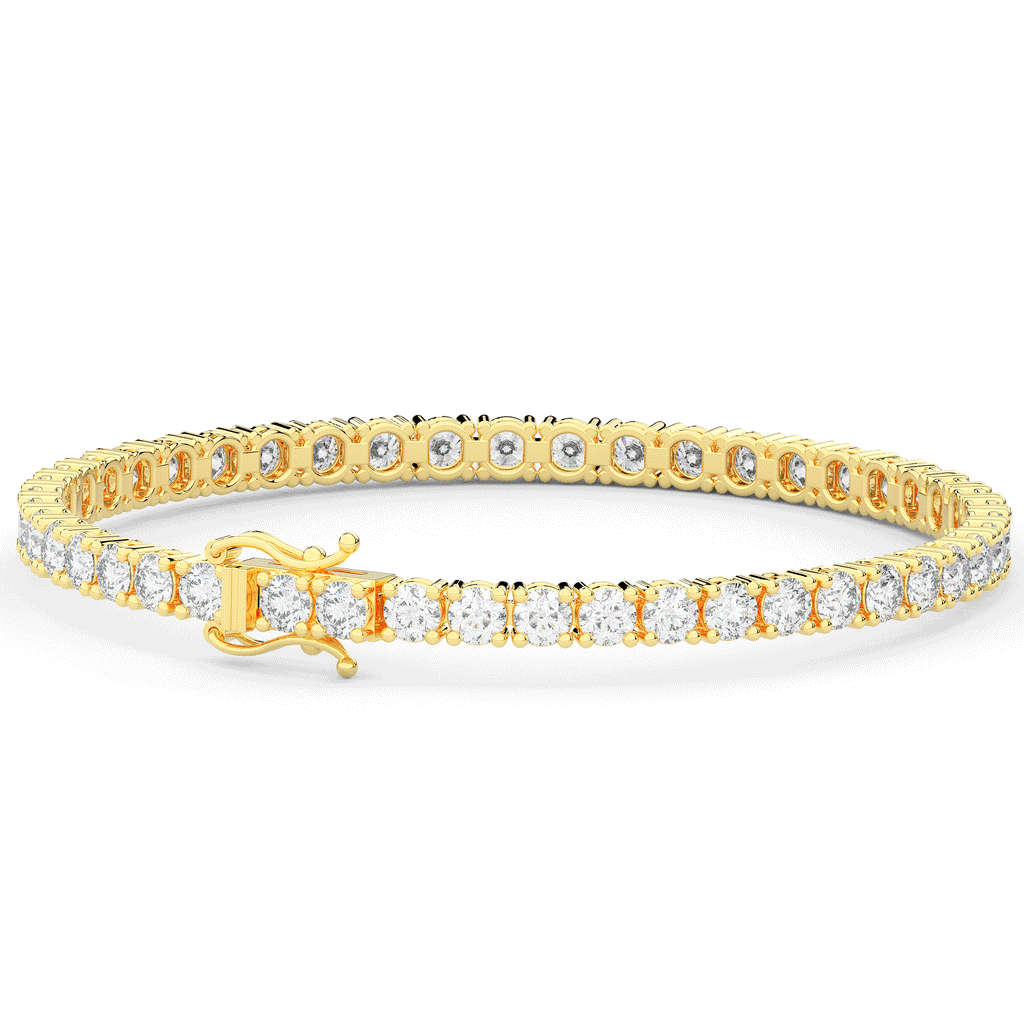 7.00CT.TW ROUND LAB DIAMOND TENNIS BRACELET - Nazarelle