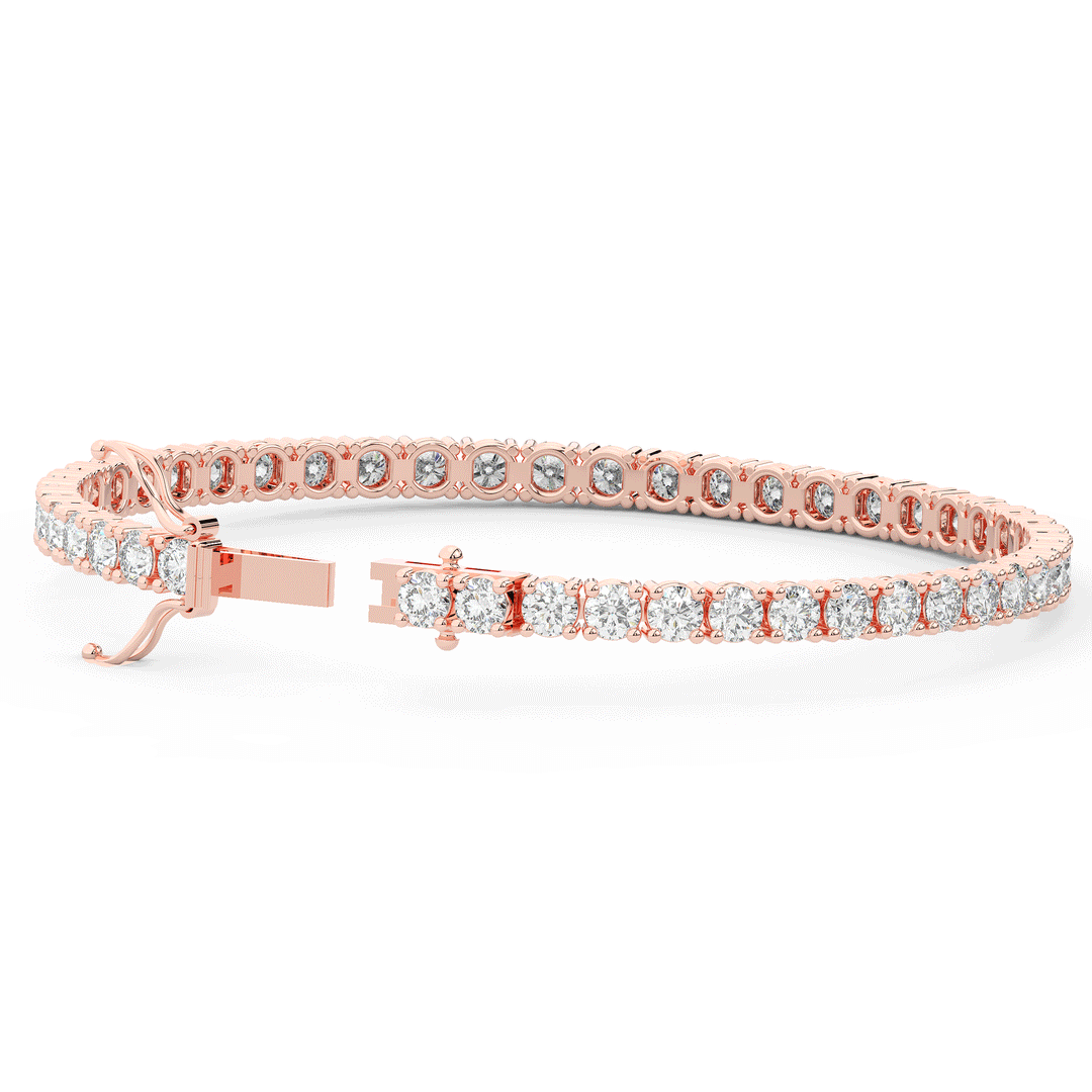7.00CT.TW ROUND LAB DIAMOND TENNIS BRACELET - Nazarelle