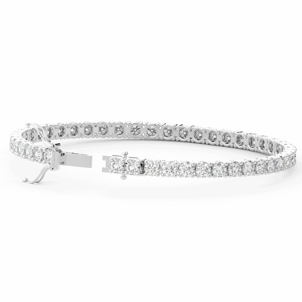 7.00CT.TW ROUND LAB DIAMOND TENNIS BRACELET - Nazarelle