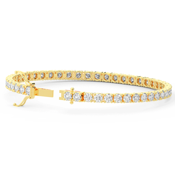 7.00CT.TW ROUND LAB DIAMOND TENNIS BRACELET - Nazarelle