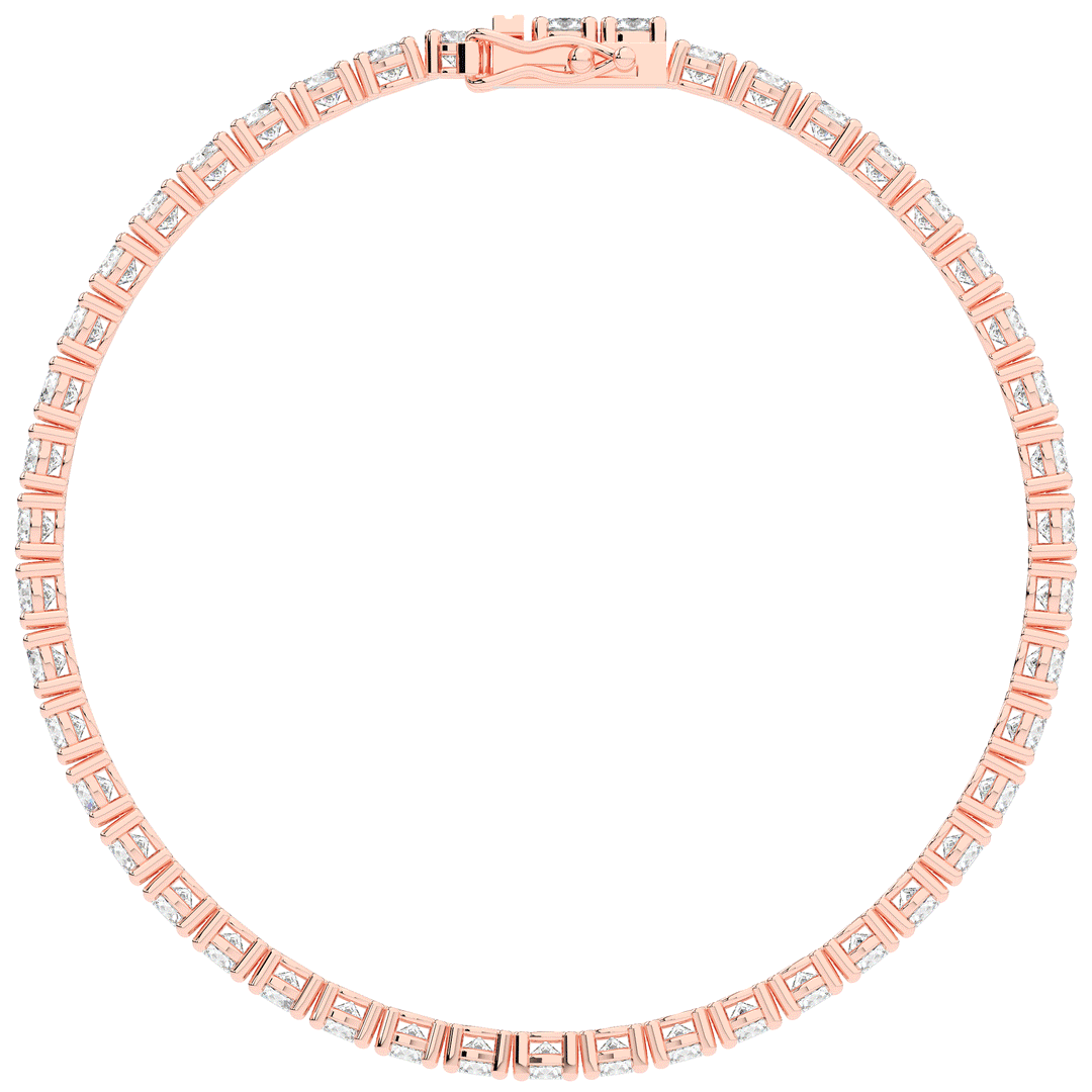 7.00CT.TW ROUND LAB DIAMOND TENNIS BRACELET - Nazarelle