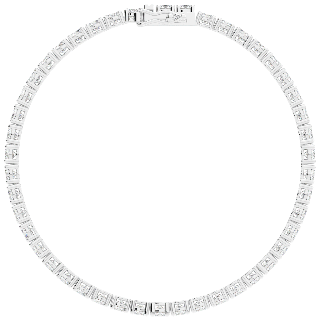 7.00CT.TW ROUND LAB DIAMOND TENNIS BRACELET - Nazarelle