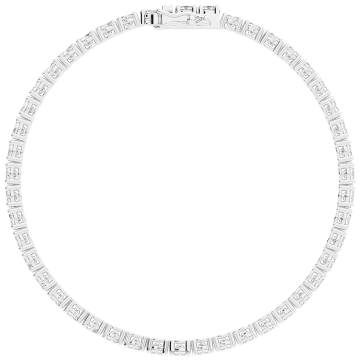 7.00CT.TW ROUND LAB DIAMOND TENNIS BRACELET - Nazarelle