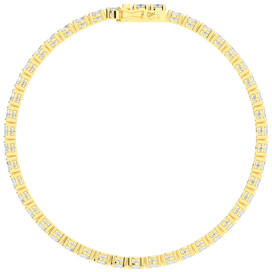 7.00CT.TW ROUND LAB DIAMOND TENNIS BRACELET - Nazarelle