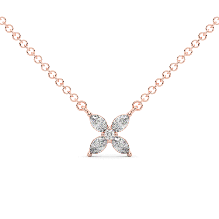 0.25CT.TW 5 LAB DIAMOND CLUSTER PENDANT - Nazarelle