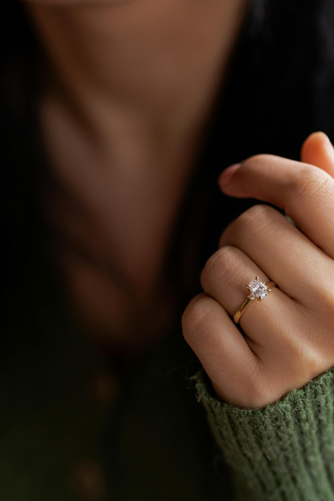 1 Carat Lab Grown Diamond Engagement Ring