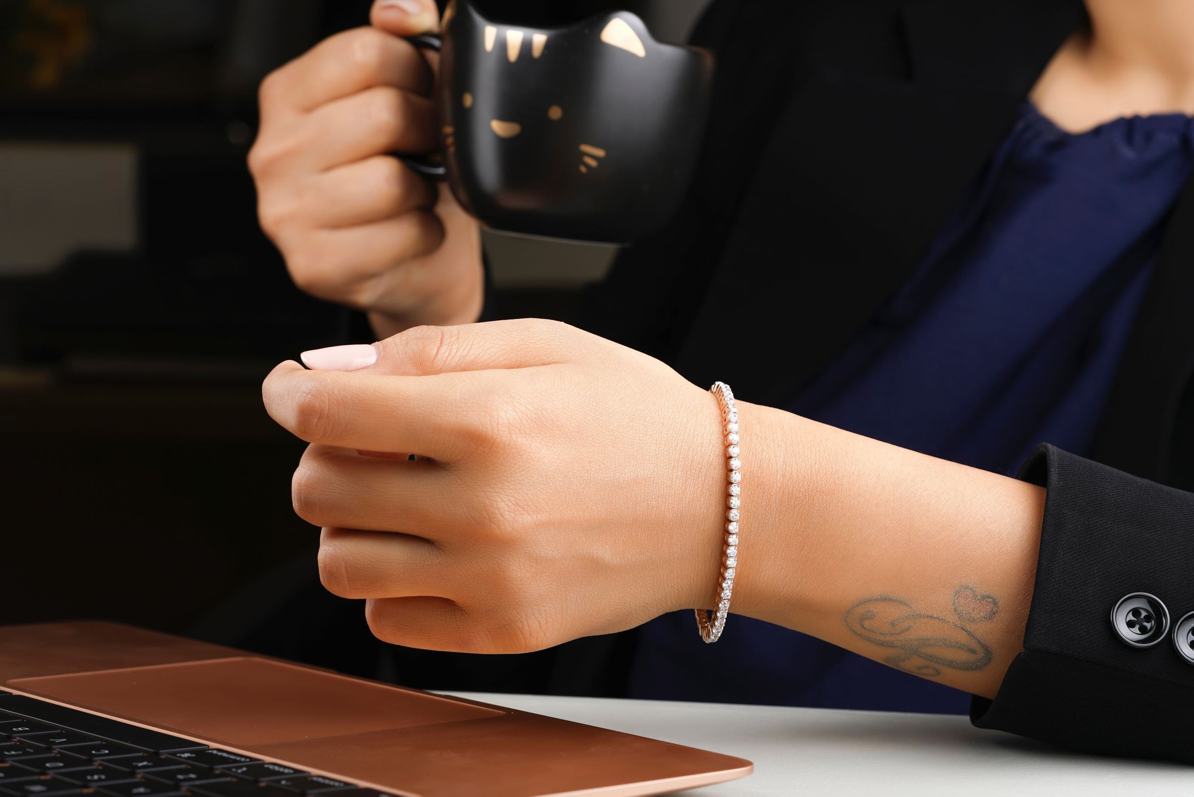 lab grown diamonds tennis bracelet