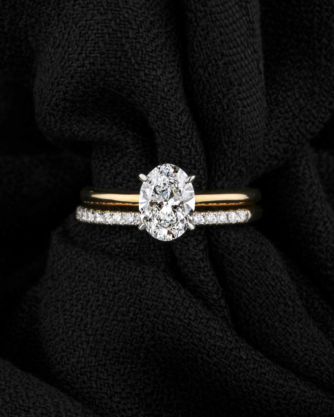 3 Carat Lab Grown Oval Diamond Engagement Ring
