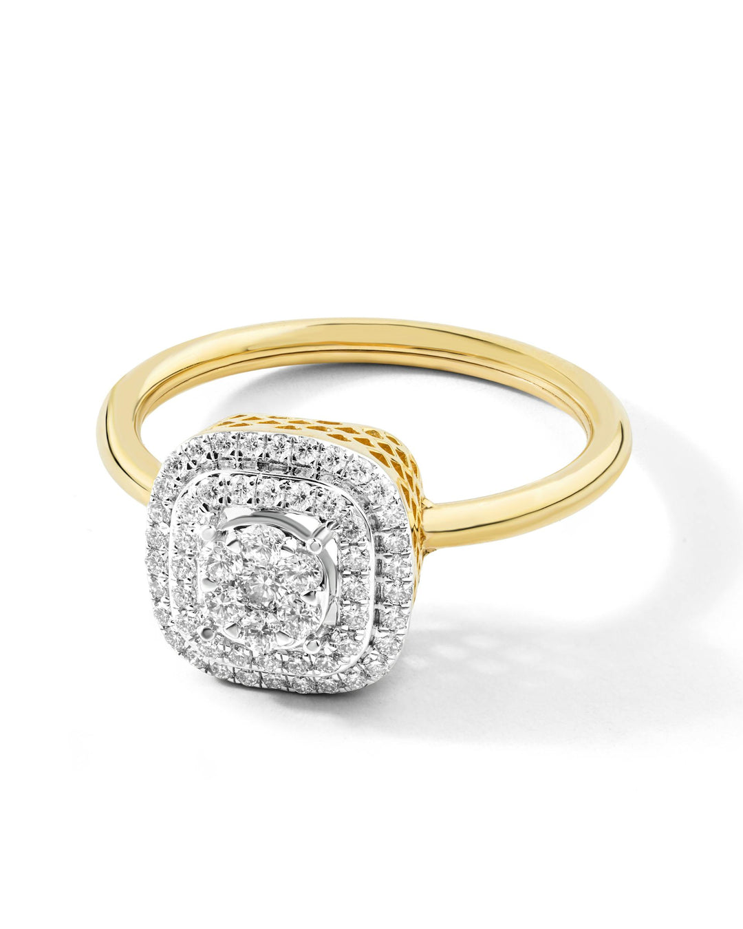 2 Carat Lab Grown Princess Cut Diamond Engagement Ring