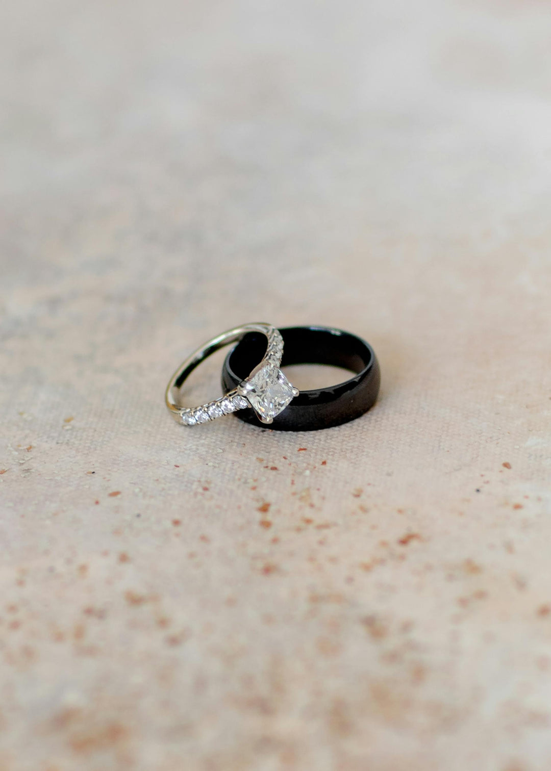 3 Carat Lab Grown Princess Cut Diamond Engagement Ring