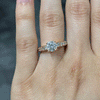 1.75CT.TW ROUND LAB DIAMOND SOLITAIRE ENGAGEMENT RING - Nazarelle