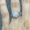 1.95CT.TW ROUND LAB DIAMOND HALO ENGAGEMENT RING - Nazarelle