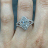 2.70CT.TW MARQUISE LAB DIAMOND HALO ENGAGEMENT RING - Nazarelle